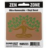 Sunburst Systems Decal Yoga Tree 2.75 in x 3.5in, 12-Pack PK 6262
